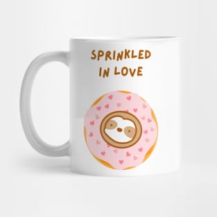 Sprinkled in Love Donut Sloth Mug